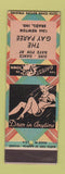 Matchbook Cover - The Gay Paree Brazil IN girlie WEAR SAMPLE