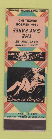 Matchbook Cover - The Gay Paree Brazil IN girlie WEAR SAMPLE