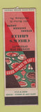 Matchbook Cover - Check's Grille Harrisburg PA WEAR SAMPLE