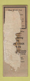 Matchbook Cover - Peck's Funeral Home Champaign IL WORN SAMPLE