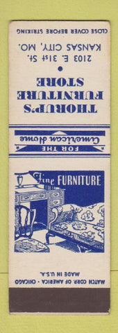 Matchbook Cover - Thorup's Furniture Store Kansas City MO SAMPLE