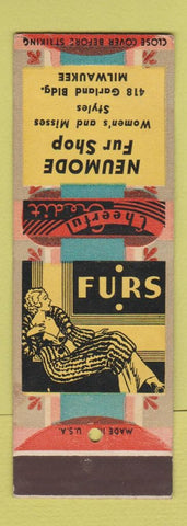Matchbook Cover - Neumode Fur Shop Milwaukee WI girlie WEAR SAMPLE