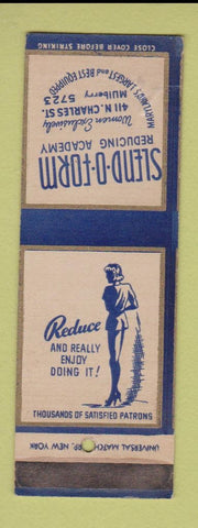 Matchbook Cover - Slend O Form girlie New York City? WORN SAMPLE