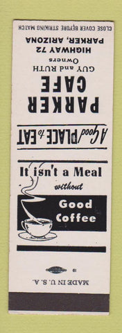 Matchbook Cover - Parker Cafe Parker AZ SAMPLE