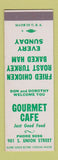 Matchbook Cover - Gourmet Cafe  SAMPLE