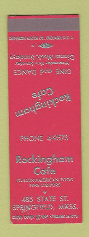 Matchbook Cover - Rockingham Cafe Springfield MA Italian SAMPLE