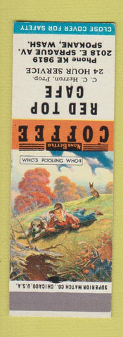 Matchbook Cover - Red Top Cafe Spokane WA SAMPLE