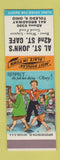 Matchbook Cover - Al St John's 42nd St Cafe Toledo OH SAMPLE