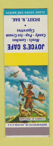 Matchbook Cover - Joyce's Cafe Dickey ND SAMPLE