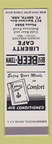 Matchbook Cover - Liberty Cafe Fort Smith AR SAMPLE