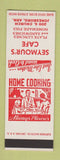 Matchbook Cover - Seymour's Cafe Jonesboro AR SAMPLE