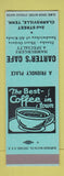 Matchbook Cover - Carter's Cafe Clarksville TN SAMPLE
