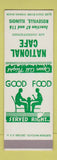 Matchbook Cover - National Cafe Roseville IL SAMPLE