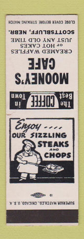 Matchbook Cover - Mooney's Cafe Scottsbluff NE WEAR SAMPLE