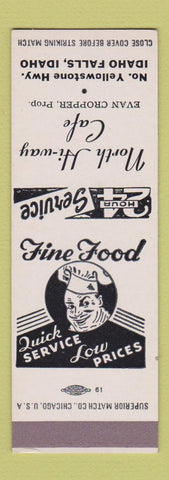 Matchbook Cover - North Hiway Cafe Idaho Falls ID Evan Cropper SAMPLE