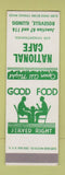 Matchbook Cover - National Cafe Roseville IL SAMPLE