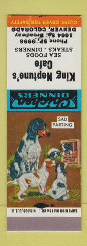 Matchbook Cover - King Neptune's Cafe Denver Colorado SAMPLE