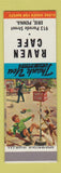 Matchbook Cover - Raven Cafe Erie PA SAMPLE