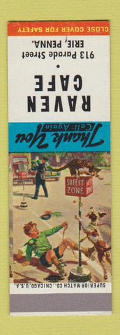 Matchbook Cover - Raven Cafe Erie PA SAMPLE