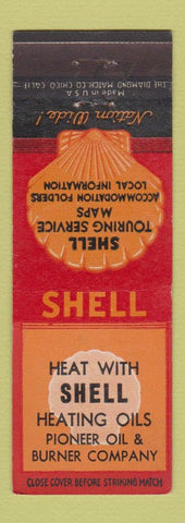 Matchbook Cover - Shell oil gas Pioneer Oil & Burner