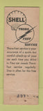 Matchbook Cover - Shell oil gas AJ Vessella Providence RI