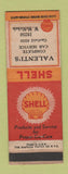 Matchbook Cover - Shell oil gas Valenti's WEAR
