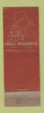 Matchbook Cover - Shell oil gas Valenti's WEAR