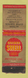 Matchbook Cover - Shell oil gas Action Service Chicago IL WORN