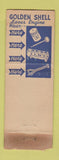 Matchbook Cover - Shell oil gas Action Service Chicago IL WORN