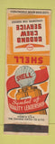 Matchbook Cover - Shell oil gas Aviation Ground Crew Service WEAR