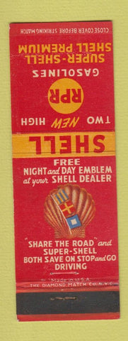 Matchbook Cover - Shell oil gas RPR