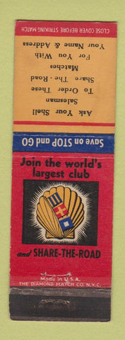 Matchbook Cover - Shell oil gas Ask Your Salesman