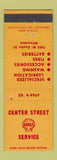 Matchbook Cover - Shell oil gas Center Street Milwaukee WI WEAR