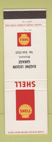 Matchbook Cover - Shell oil gas Bromont QC