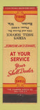 Matchbook Cover - Shell oil gas Vern's Racine WI