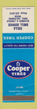 Matchbook Cover - Shell oil gas Colla Napa CA Cooper Tires
