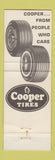 Matchbook Cover - Shell oil gas Colla Napa CA Cooper Tires