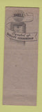 Matchbook Cover - Shell oil gas Burchfield Hotel Tuscaloosa AL