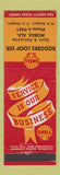 Matchbook Cover - Shell oil gas Rogers Loop Mobile AL