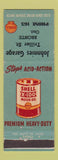 Matchbook Cover - Shell oil gas Johnnies Bronte ON low phone #