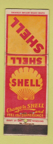 Matchbook Cover - Shell oil gas  Universal Match