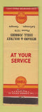 Matchbook Cover - Shell oil gas Myhand & Holtrey LaGrange GA
