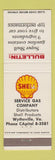 Matchbook Cover - Shell oil gas Service Gas Wytheville VA #2 WEAR