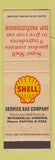 Matchbook Cover - Shell oil gas Service Gas Wytheville VA #3