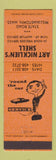 Matchbook Cover - Shell oil gas Art Nicklien's Williamstown MA