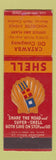 Matchbook Cover - Shell oil gas Catawba Monroe NC