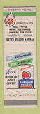Matchbook Cover - Texaco oil gas Tenney Dodge Plymouth Columbia City IN