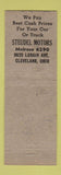 Matchbook Cover - Steudel Motors Dodge Plymouth Cleveland OH