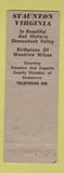 Matchbook Cover - HB Cleveland Dodge Plymouth Staunton VA Paint Wallpaper
