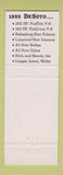 Matchbook Cover - Manus Motors DeSoto Freeport IL
